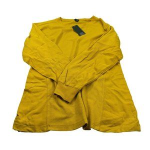 Wild Fable Women's Size XS Oversized Thermal Mix Tunic Tee Shirt Mustard Yellow